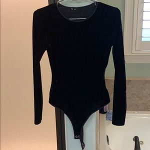 Forever 21 velvet bodysuit